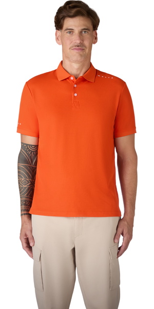 2026 Musto Hombres Evo Crew Pro Lite Polo 84220 - Pumpkin Orange